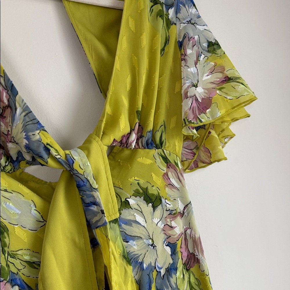 Floral Green Maxi Dress - Picture 6 of 8
